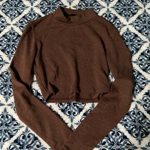 Brown crop top